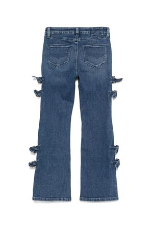 Jeans in misto cotone blu MISS BLUMARINE KIDS | IF4058D444877777